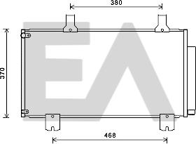 EACLIMA 30C26032 - Condensatore, Climatizzatore autozon.pro