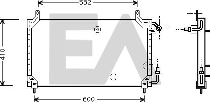 EACLIMA 30C20001 - Condensatore, Climatizzatore autozon.pro