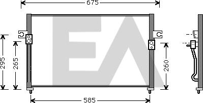 EACLIMA 30C28008 - Condensatore, Climatizzatore autozon.pro