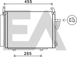 EACLIMA 30C28036 - Condensatore, Climatizzatore autozon.pro