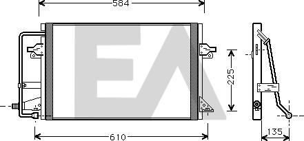 EACLIMA 30C22003 - Condensatore, Climatizzatore autozon.pro