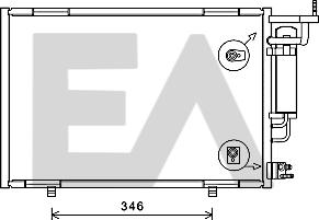 EACLIMA 30C22036 - Condensatore, Climatizzatore autozon.pro