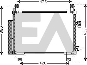 EACLIMA 30C71101 - Condensatore, Climatizzatore autozon.pro