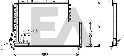 EACLIMA 30C78003 - Condensatore, Climatizzatore autozon.pro