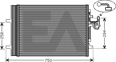 EACLIMA 30C78014 - Condensatore, Climatizzatore autozon.pro