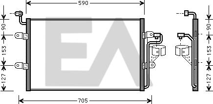 EACLIMA 30C77017 - Condensatore, Climatizzatore autozon.pro