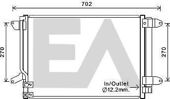 EACLIMA 30C77027 - Condensatore, Climatizzatore autozon.pro