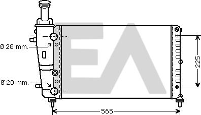 EACLIMA 31R40006 - Radiatore, Raffreddamento motore autozon.pro