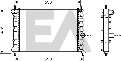 EACLIMA 31R40019 - Radiatore, Raffreddamento motore autozon.pro