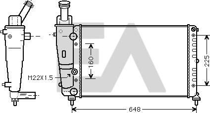 EACLIMA 31R40010 - Radiatore, Raffreddamento motore autozon.pro