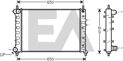 EACLIMA 31R40018 - Radiatore, Raffreddamento motore autozon.pro