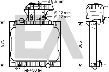 EACLIMA 31R47005 - Radiatore, Raffreddamento motore autozon.pro