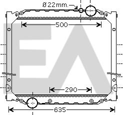 EACLIMA 31R47015 - Radiatore, Raffreddamento motore autozon.pro