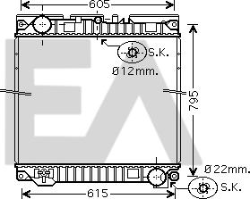 EACLIMA 31R47016 - Radiatore, Raffreddamento motore autozon.pro