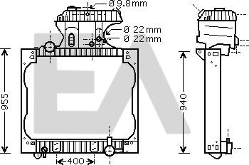 EACLIMA 31R47018 - Radiatore, Raffreddamento motore autozon.pro