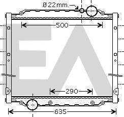 EACLIMA 31R47013 - Radiatore, Raffreddamento motore autozon.pro