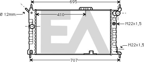 EACLIMA 31R54059 - Radiatore, Raffreddamento motore autozon.pro