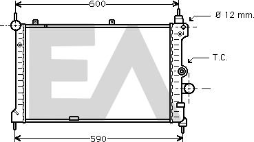 EACLIMA 31R54075 - Radiatore, Raffreddamento motore autozon.pro