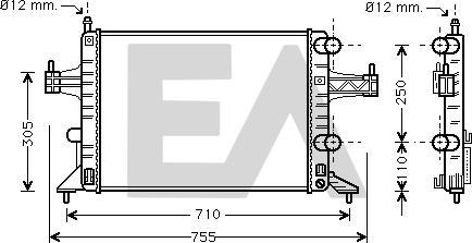 EACLIMA 31R54191 - Radiatore, Raffreddamento motore autozon.pro