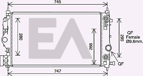 EACLIMA 31R54144 - Radiatore, Raffreddamento motore autozon.pro