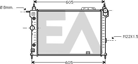 EACLIMA 31R54148 - Radiatore, Raffreddamento motore autozon.pro