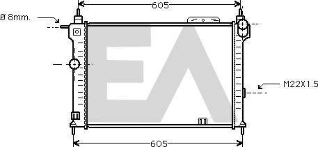 EACLIMA 31R54147 - Radiatore, Raffreddamento motore autozon.pro