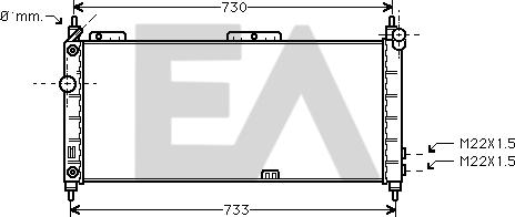 EACLIMA 31R54166 - Radiatore, Raffreddamento motore autozon.pro