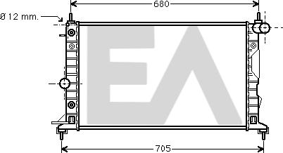 EACLIMA 31R54109 - Radiatore, Raffreddamento motore autozon.pro