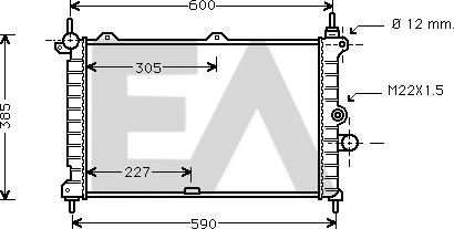 EACLIMA 31R54102 - Radiatore, Raffreddamento motore autozon.pro