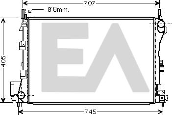 EACLIMA 31R54114 - Radiatore, Raffreddamento motore autozon.pro