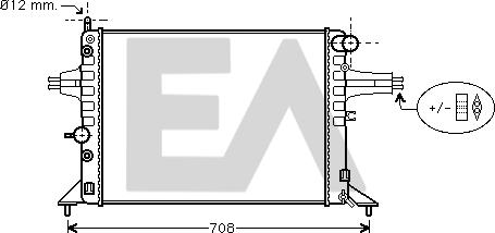 EACLIMA 31R54184 - Radiatore, Raffreddamento motore autozon.pro