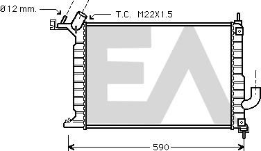 EACLIMA 31R54187 - Radiatore, Raffreddamento motore autozon.pro