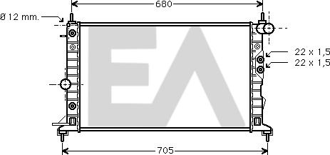 EACLIMA 31R54172 - Radiatore, Raffreddamento motore autozon.pro