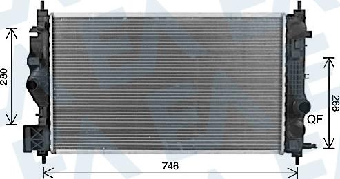 EACLIMA 31R54245 - Radiatore, Raffreddamento motore autozon.pro