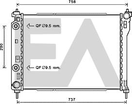 EACLIMA 31R54241 - Radiatore, Raffreddamento motore autozon.pro