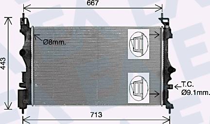 EACLIMA 31R54243 - Radiatore, Raffreddamento motore autozon.pro