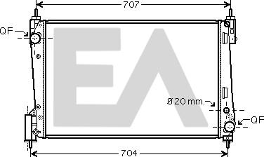 EACLIMA 31R54213 - Radiatore, Raffreddamento motore autozon.pro