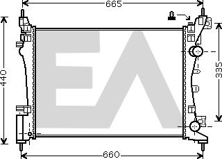 EACLIMA 31R54212 - Radiatore, Raffreddamento motore autozon.pro