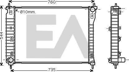 EACLIMA 31R54217 - Radiatore, Raffreddamento motore autozon.pro