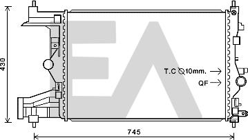 EACLIMA 31R54230 - Radiatore, Raffreddamento motore autozon.pro