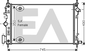 EACLIMA 31R54225 - Radiatore, Raffreddamento motore autozon.pro