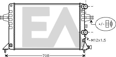 EACLIMA 31R54220 - Radiatore, Raffreddamento motore autozon.pro