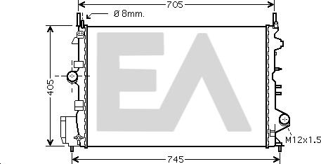 EACLIMA 31R54222 - Radiatore, Raffreddamento motore autozon.pro