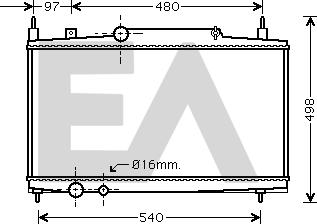 EACLIMA 31R55099 - Radiatore, Raffreddamento motore autozon.pro