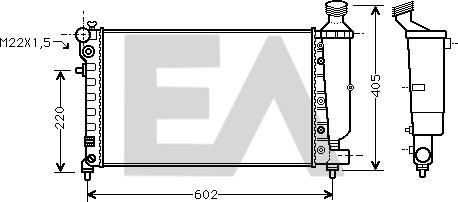 EACLIMA 31R55094 - Radiatore, Raffreddamento motore autozon.pro