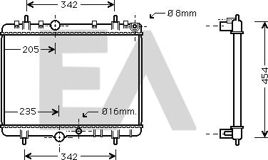 EACLIMA 31R55096 - Radiatore, Raffreddamento motore autozon.pro