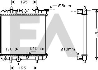 EACLIMA 31R55098 - Radiatore, Raffreddamento motore autozon.pro