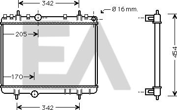 EACLIMA 31R55044 - Radiatore, Raffreddamento motore autozon.pro