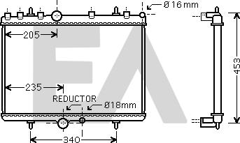 EACLIMA 31R55046 - Radiatore, Raffreddamento motore autozon.pro