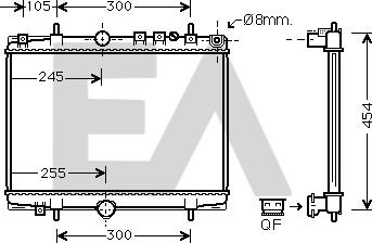 EACLIMA 31R55040 - Radiatore, Raffreddamento motore autozon.pro